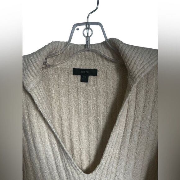 J crew collared cotton boucle sweater beach - Picture 4 of 7